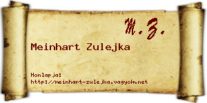 Meinhart Zulejka névjegykártya